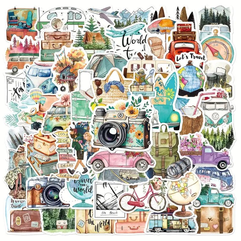 50 Travel Inspired Decals - My Nature Book Adventures