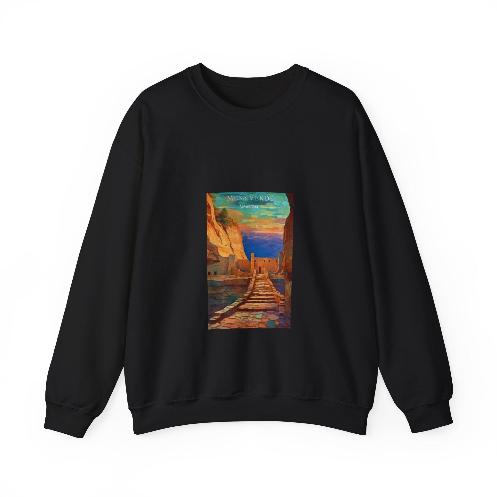 Mesa Verde National Park Pop Art Inspired Crewneck Sweatshirt My Nature Book Adventures