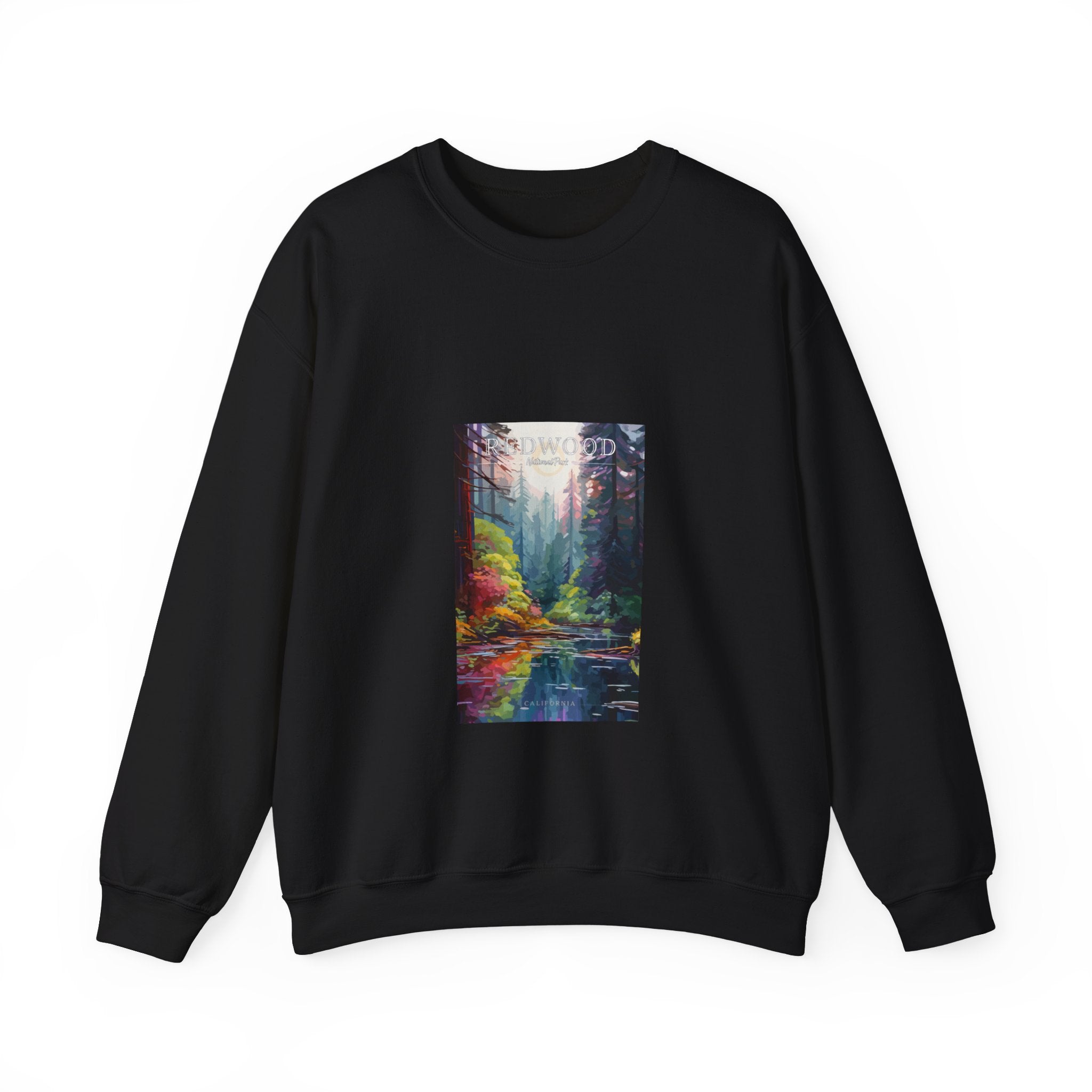 Printify Redwood National Park Pop Art Inspired Crewneck Sweatshirt