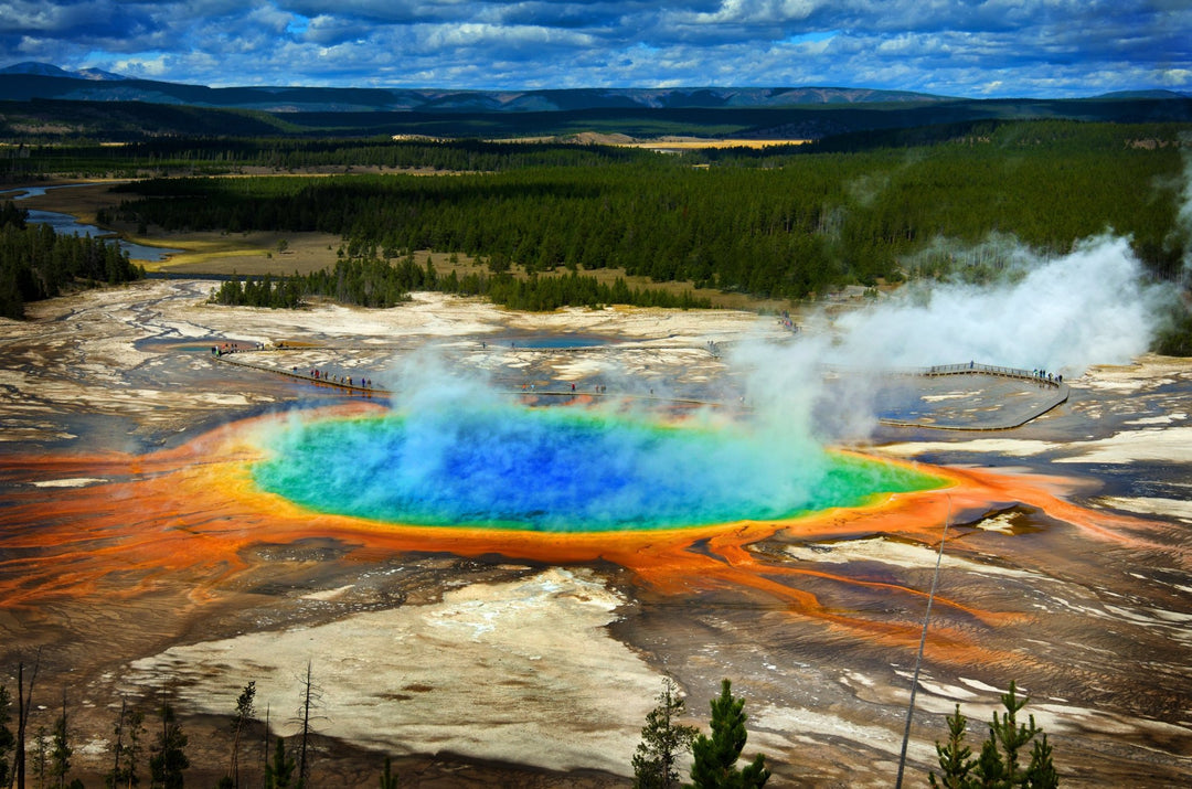 Explore Grand Prismatic Springs in Yellowstone - My Nature Book Adventures