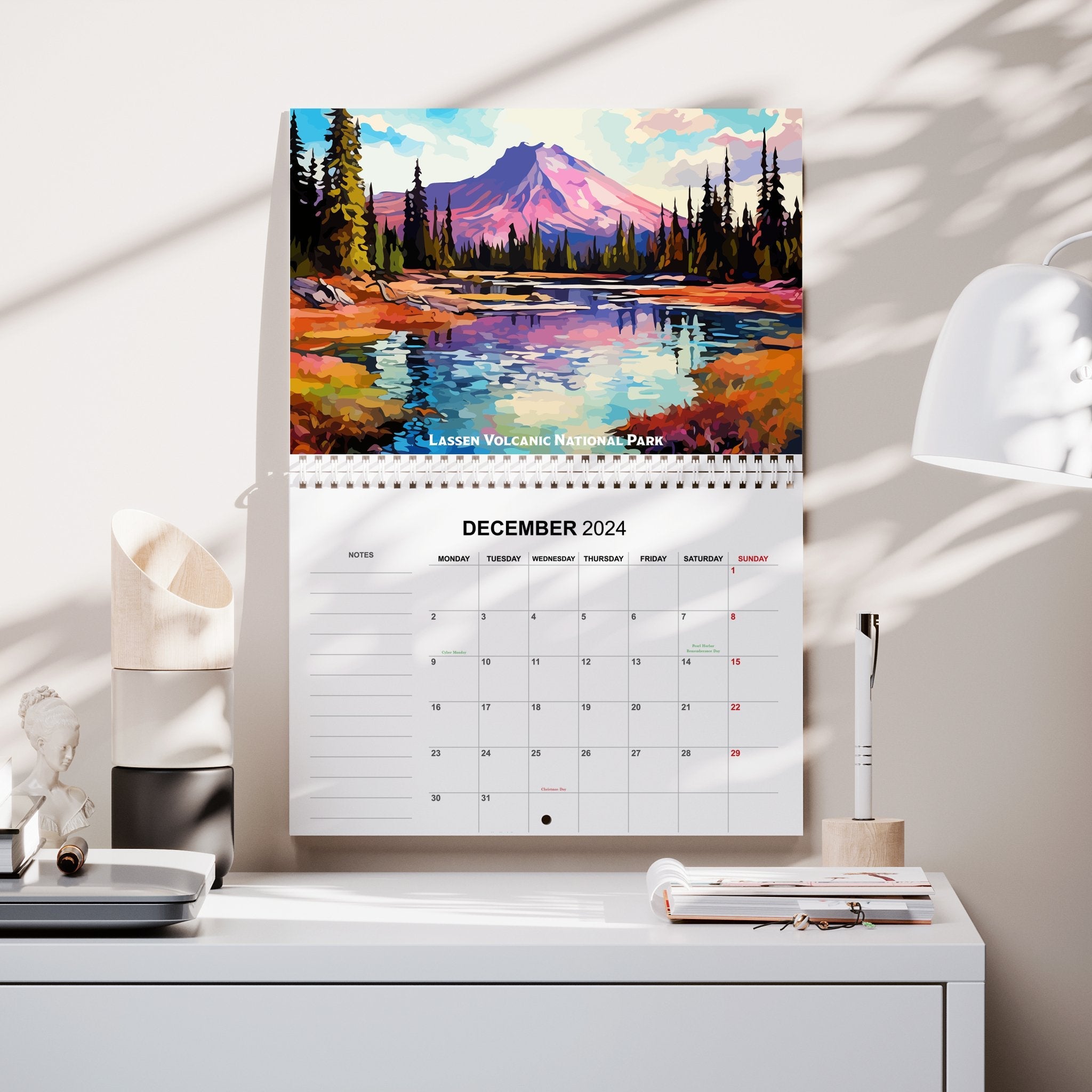 2025 Pop Art National Parks Calendar: Your Year, Colorfully Unscripted - My Nature Book Adventures