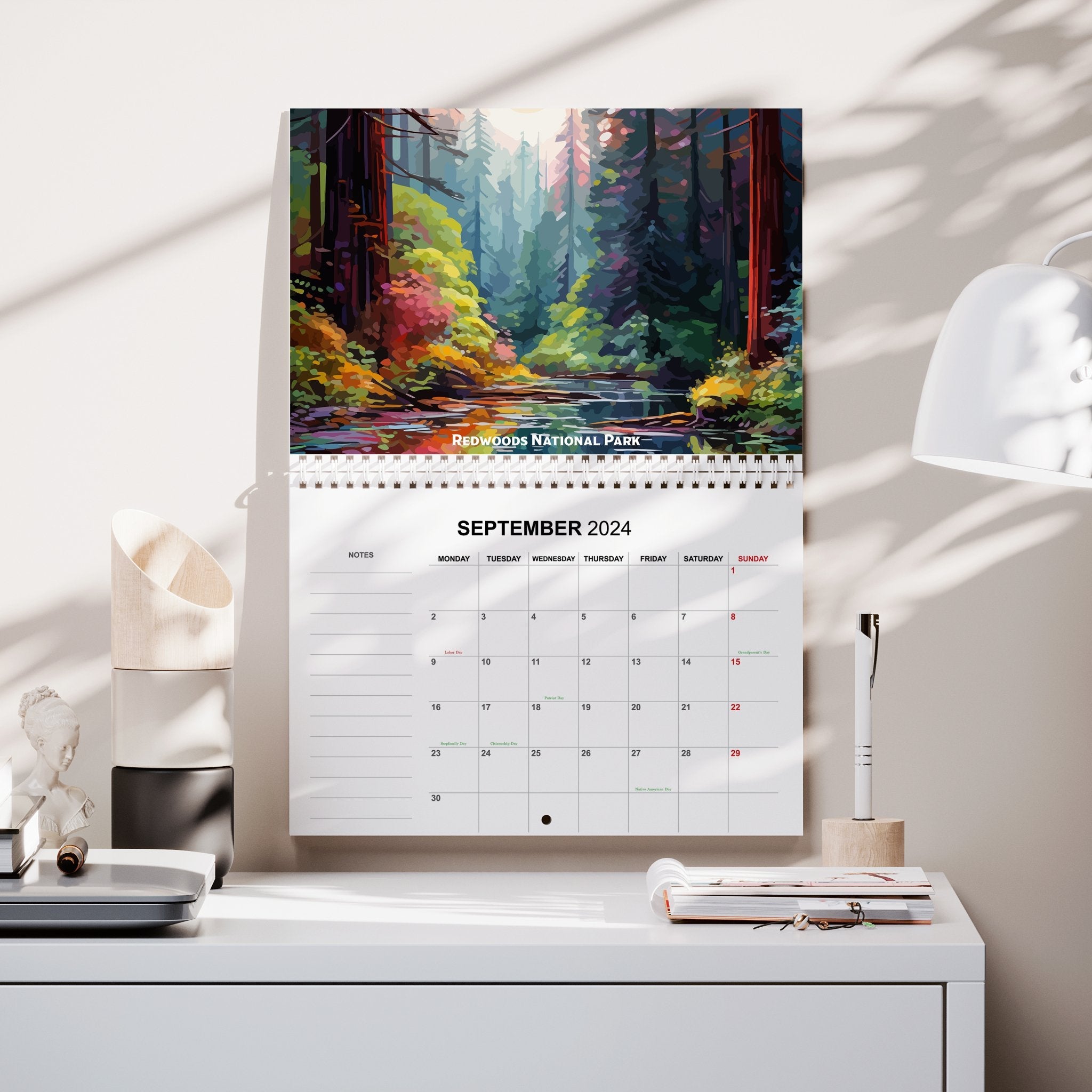 2025 Pop Art National Parks Calendar: Your Year, Colorfully Unscripted - My Nature Book Adventures