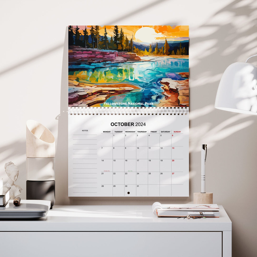 2025 Pop Art National Parks Calendar: Your Year, Colorfully Unscripted - My Nature Book Adventures