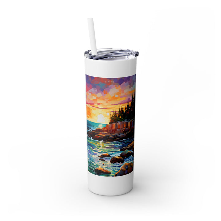 Acadia National Park Skinny Tumbler, 20oz - My Nature Book Adventures