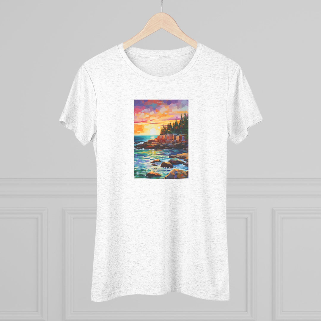 Acadia National Park Women's Triblend Tee - My Nature Book Adventures