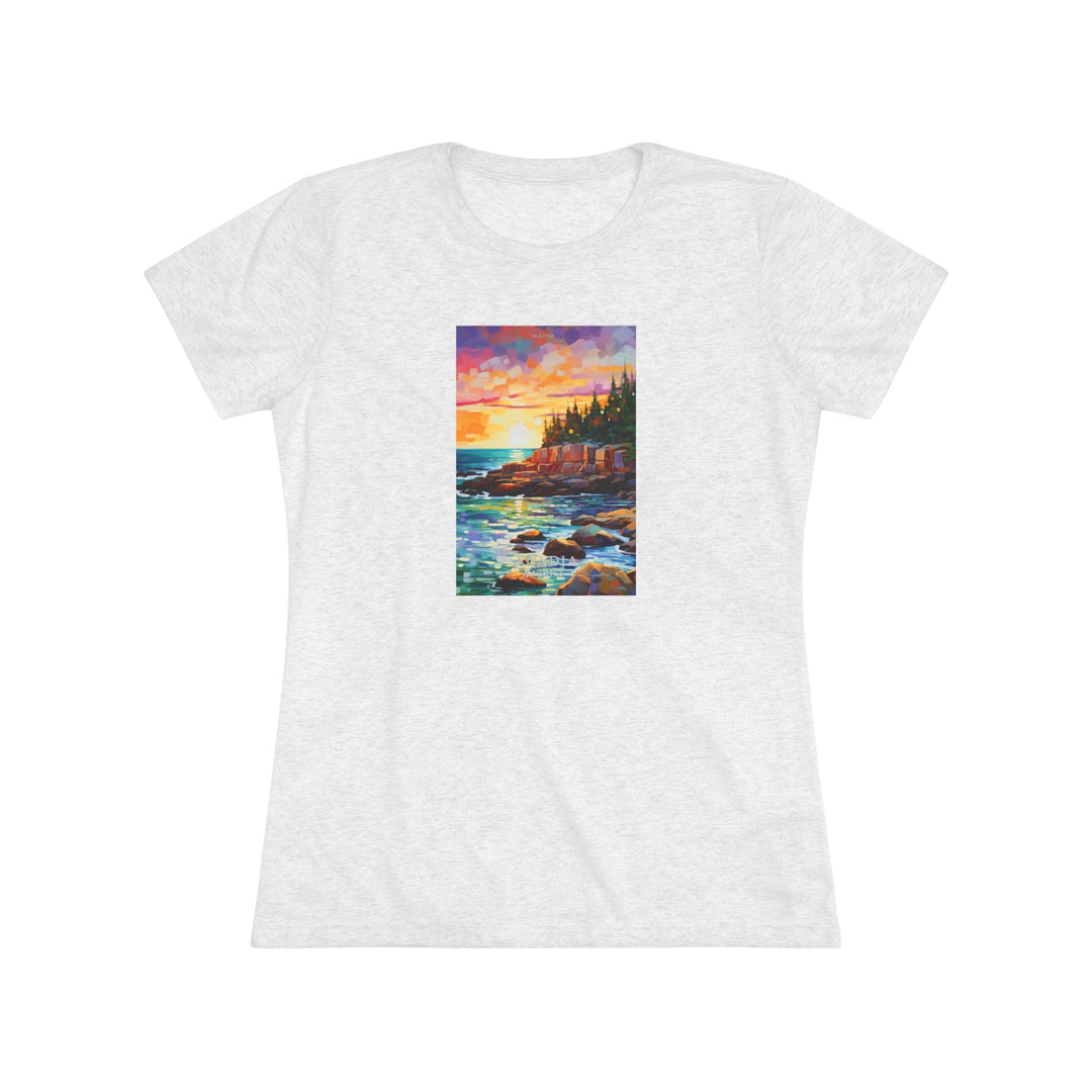 Acadia National Park Women's Triblend Tee - My Nature Book Adventures