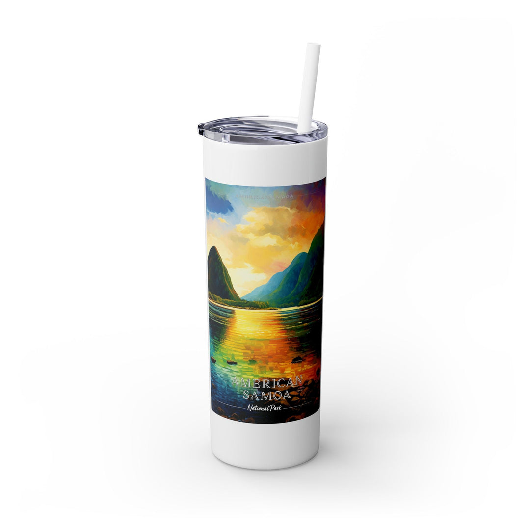 American Samoa Skinny Tumbler, 20oz - My Nature Book Adventures