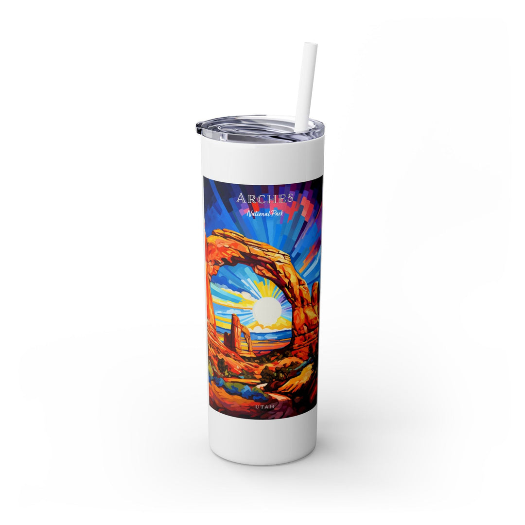 Arches National Park Skinny Tumbler, 20oz - My Nature Book Adventures