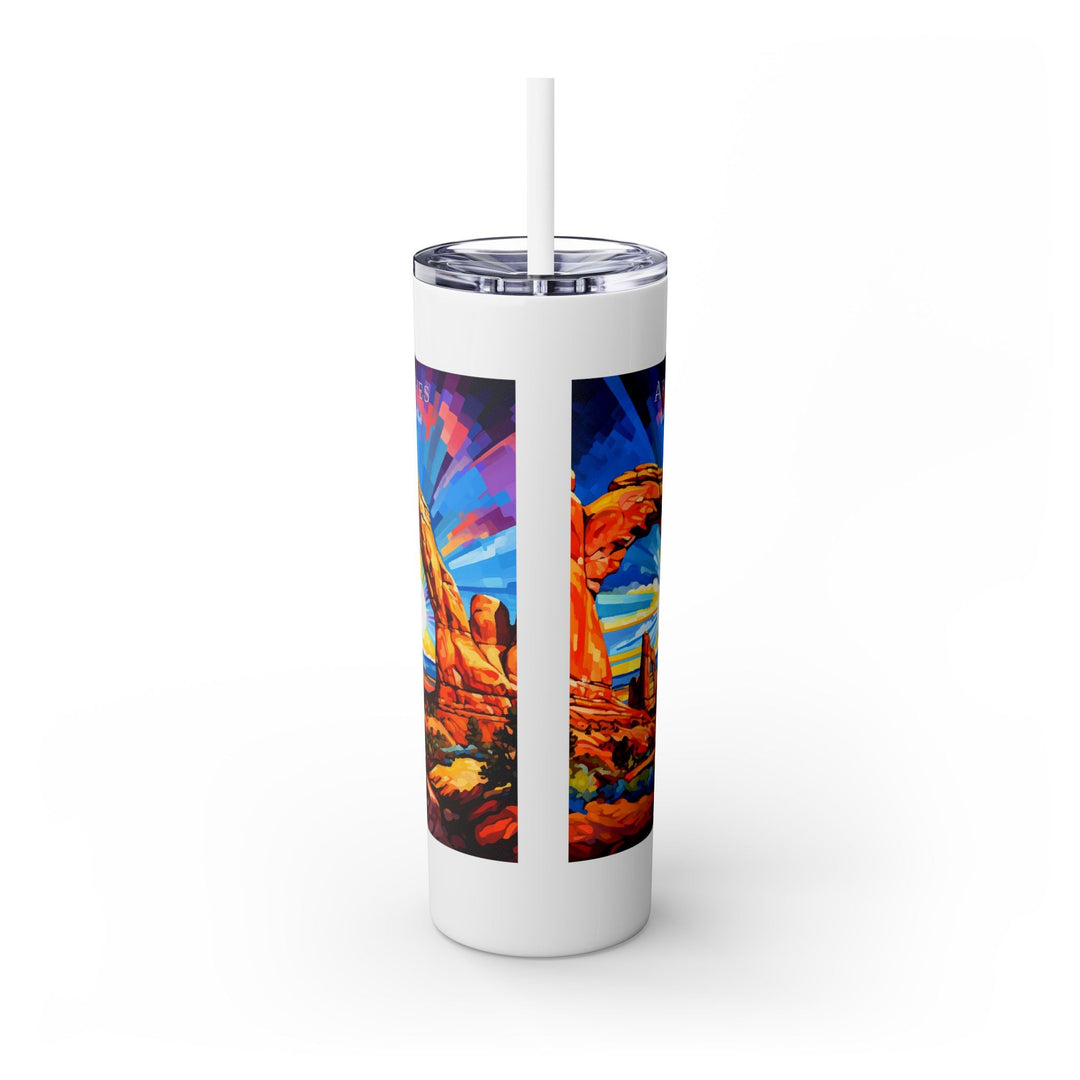 Arches National Park Skinny Tumbler, 20oz - My Nature Book Adventures