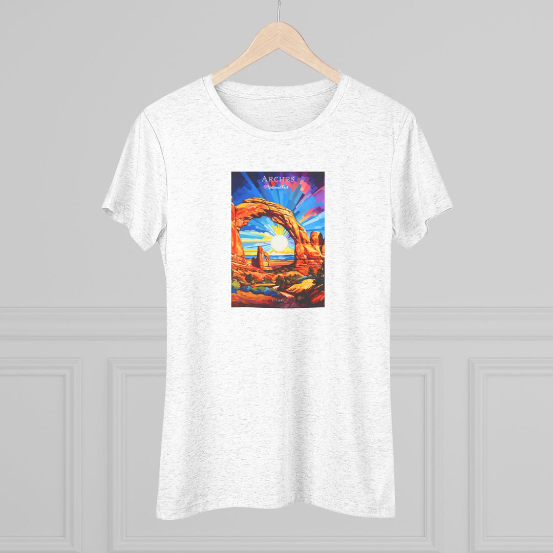 Arches National Park Women's Triblend Tee - My Nature Book Adventures