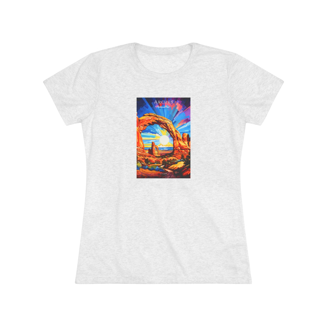 Arches National Park Women's Triblend Tee - My Nature Book Adventures