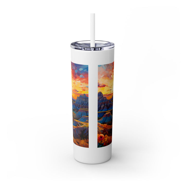 Badlands National Park Skinny Tumbler, 20oz - My Nature Book Adventures