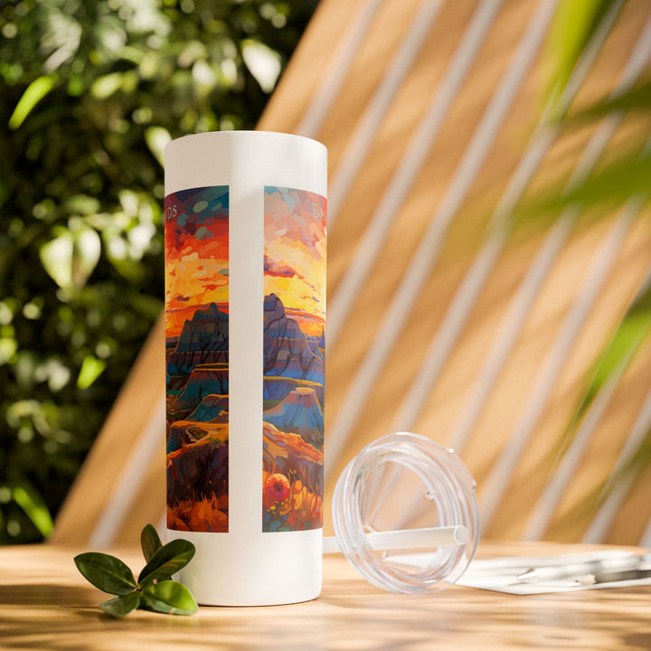 Badlands National Park Skinny Tumbler, 20oz - My Nature Book Adventures