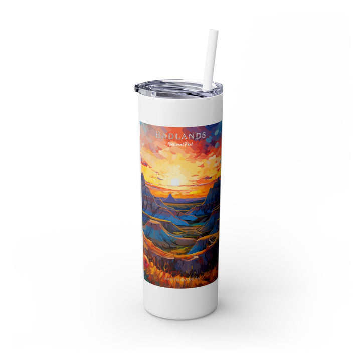 Badlands National Park Skinny Tumbler, 20oz - My Nature Book Adventures