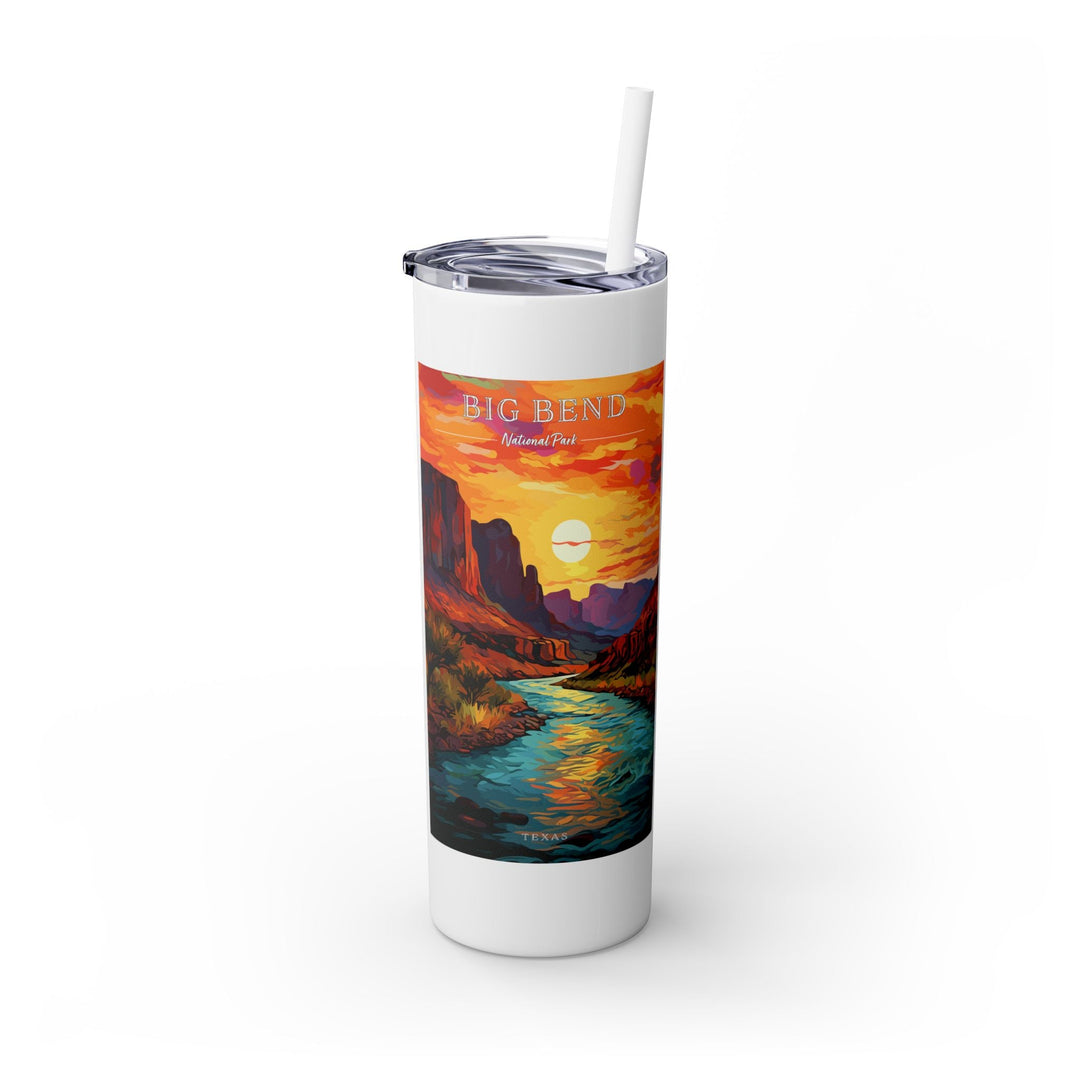 Big Bend National Park Skinny Tumbler, 20oz - My Nature Book Adventures