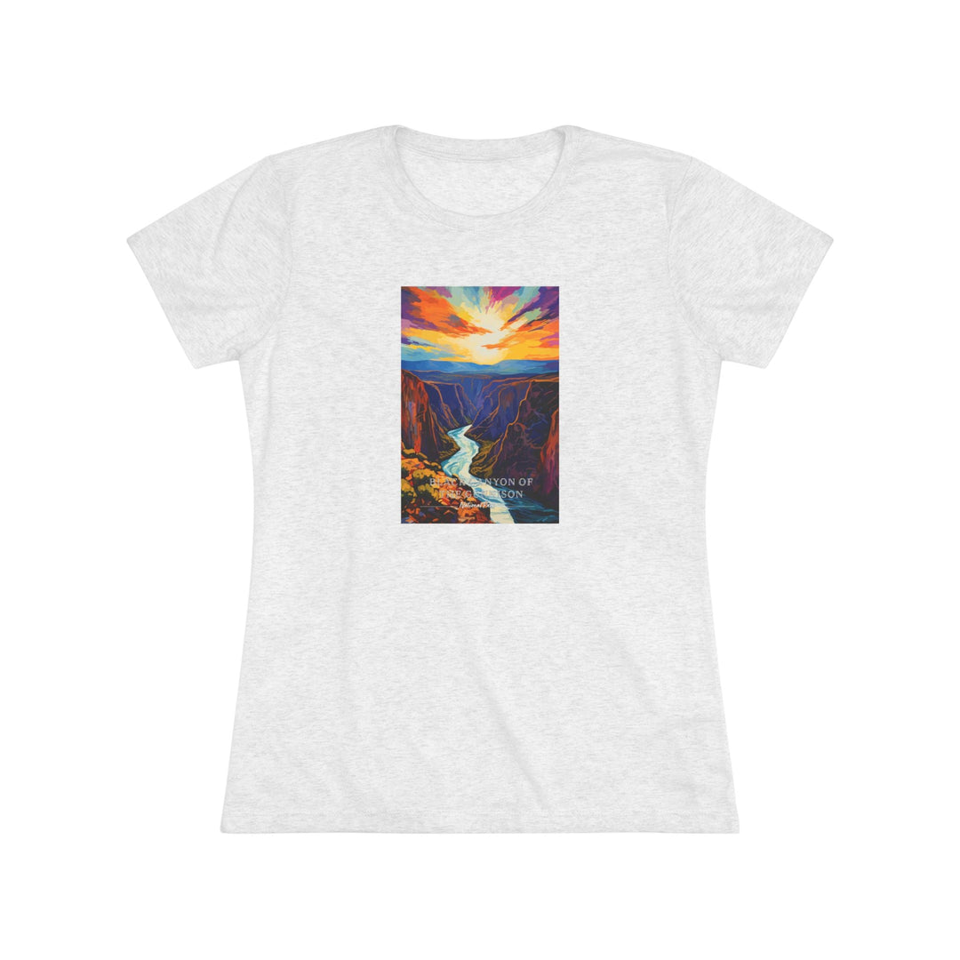 Black Canyon of the Gunnison National Park Women's Triblend Tee - My Nature Book Adventures