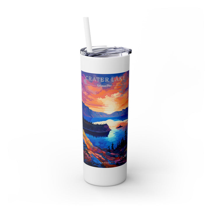 Crater Lake National Park Skinny Tumbler, 20oz - My Nature Book Adventures