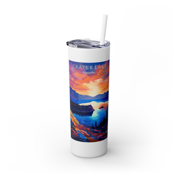 Crater Lake National Park Skinny Tumbler, 20oz - My Nature Book Adventures