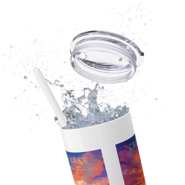 Crater Lake National Park Skinny Tumbler, 20oz - My Nature Book Adventures