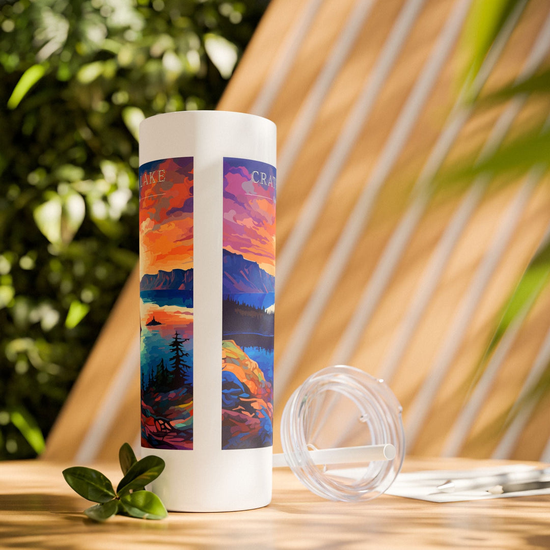 Crater Lake National Park Skinny Tumbler, 20oz - My Nature Book Adventures