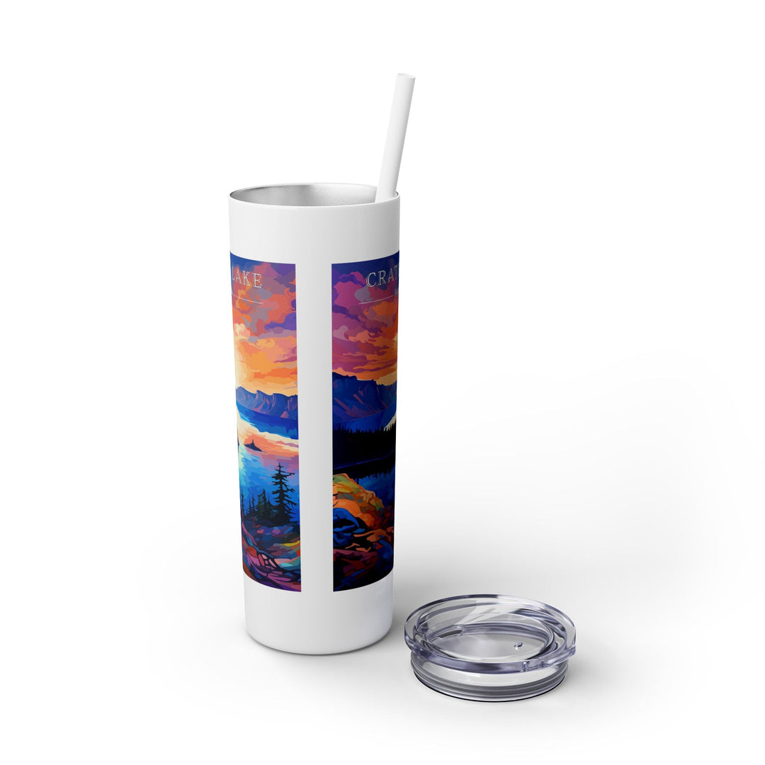 Crater Lake National Park Skinny Tumbler, 20oz - My Nature Book Adventures