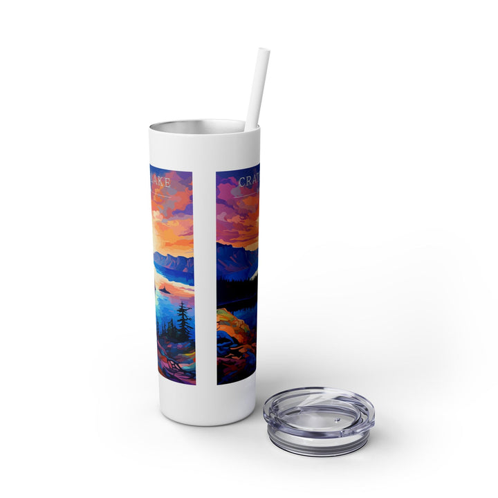 Crater Lake National Park Skinny Tumbler, 20oz - My Nature Book Adventures