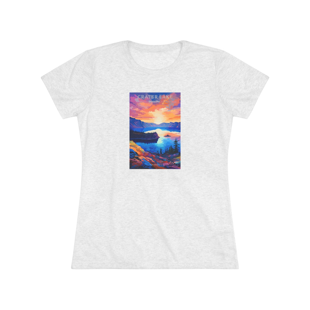 Crater Lake National Park Women's Triblend Tee - My Nature Book Adventures