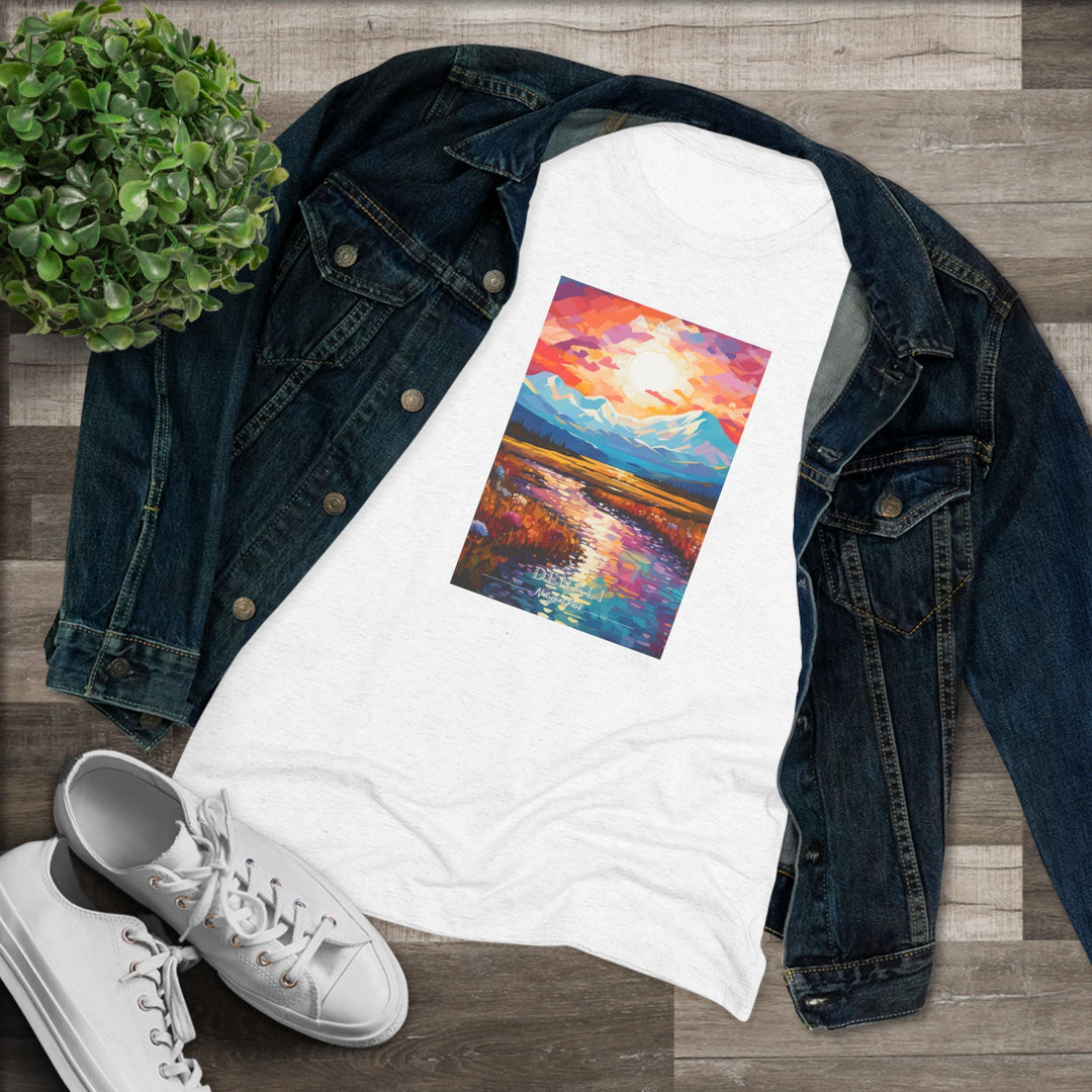 Denali National Park Women's Triblend Tee - My Nature Book Adventures