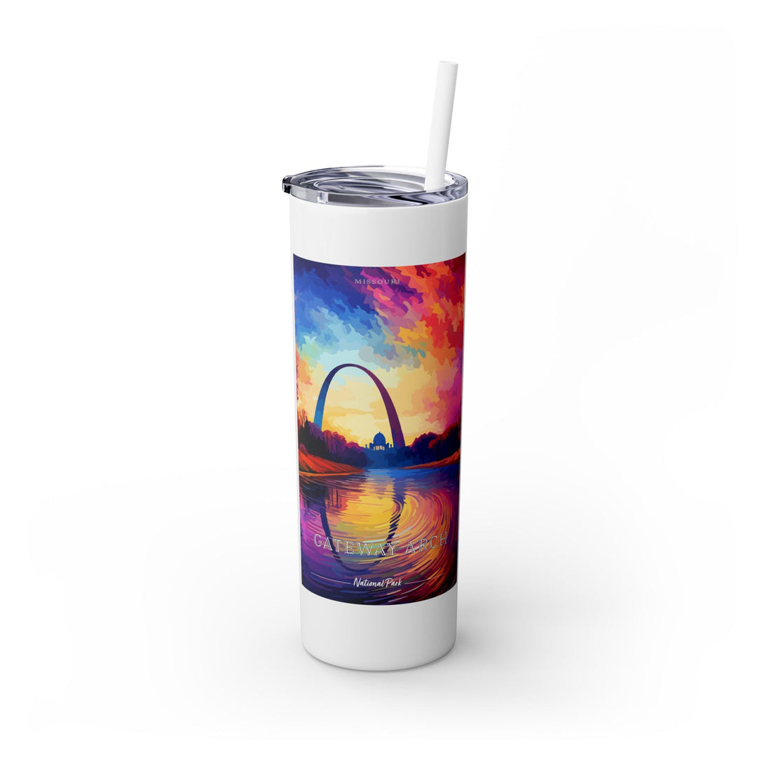 Gateway Arch National Park Skinny Tumbler, 20oz - My Nature Book Adventures