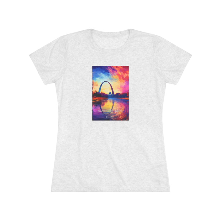 Gateway Arch National Park Women's Triblend Tee - My Nature Book Adventures