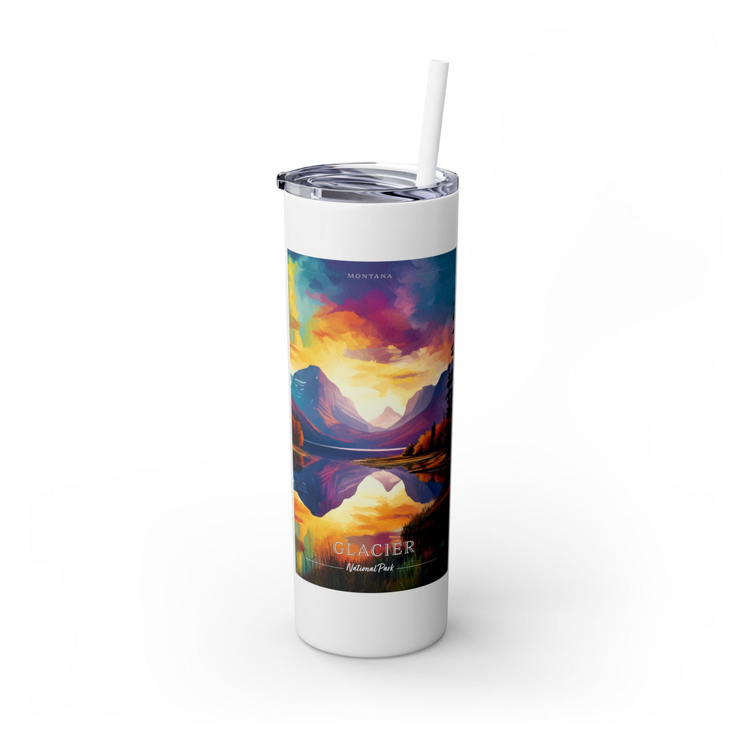 Glacier National Park Skinny Tumbler, 20oz - My Nature Book Adventures