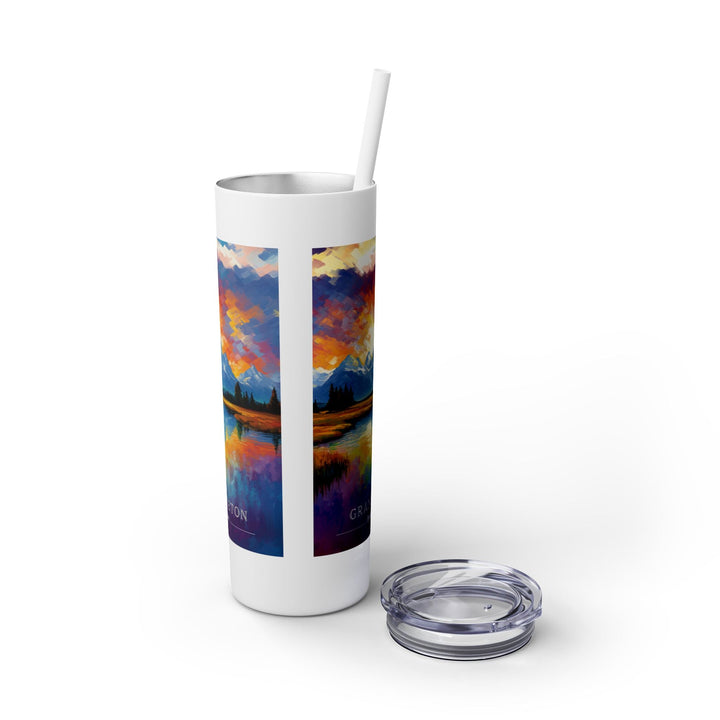 Grand Teton National Park Skinny Tumbler, 20oz - My Nature Book Adventures