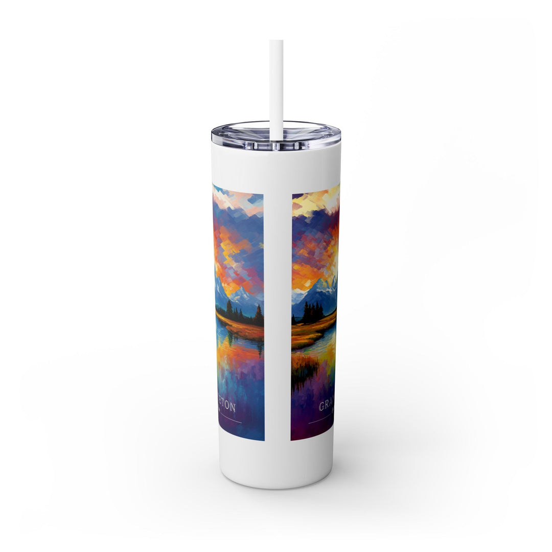 Grand Teton National Park Skinny Tumbler, 20oz - My Nature Book Adventures