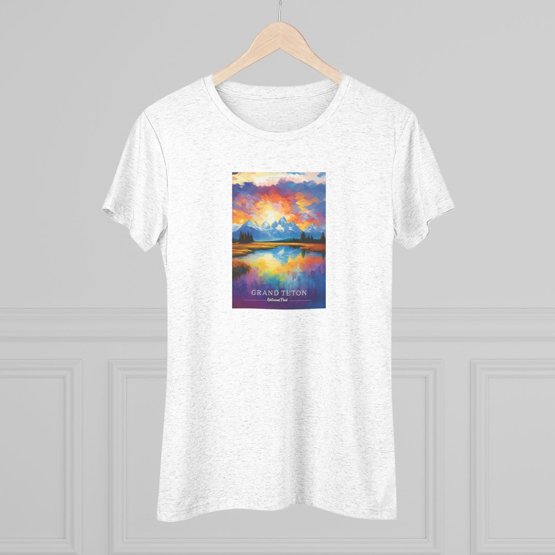 Grand Teton National Park Women's Triblend Tee - My Nature Book Adventures