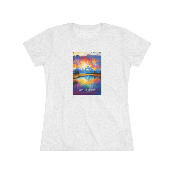 Grand Teton National Park Women's Triblend Tee - My Nature Book Adventures