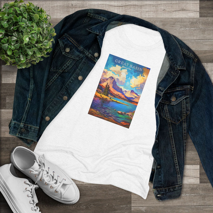 Great Basin National Park Women's Triblend Tee - My Nature Book Adventures