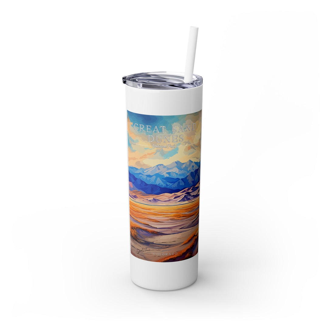 Great Sand Dunes National Park Skinny Tumbler, 20oz - My Nature Book Adventures