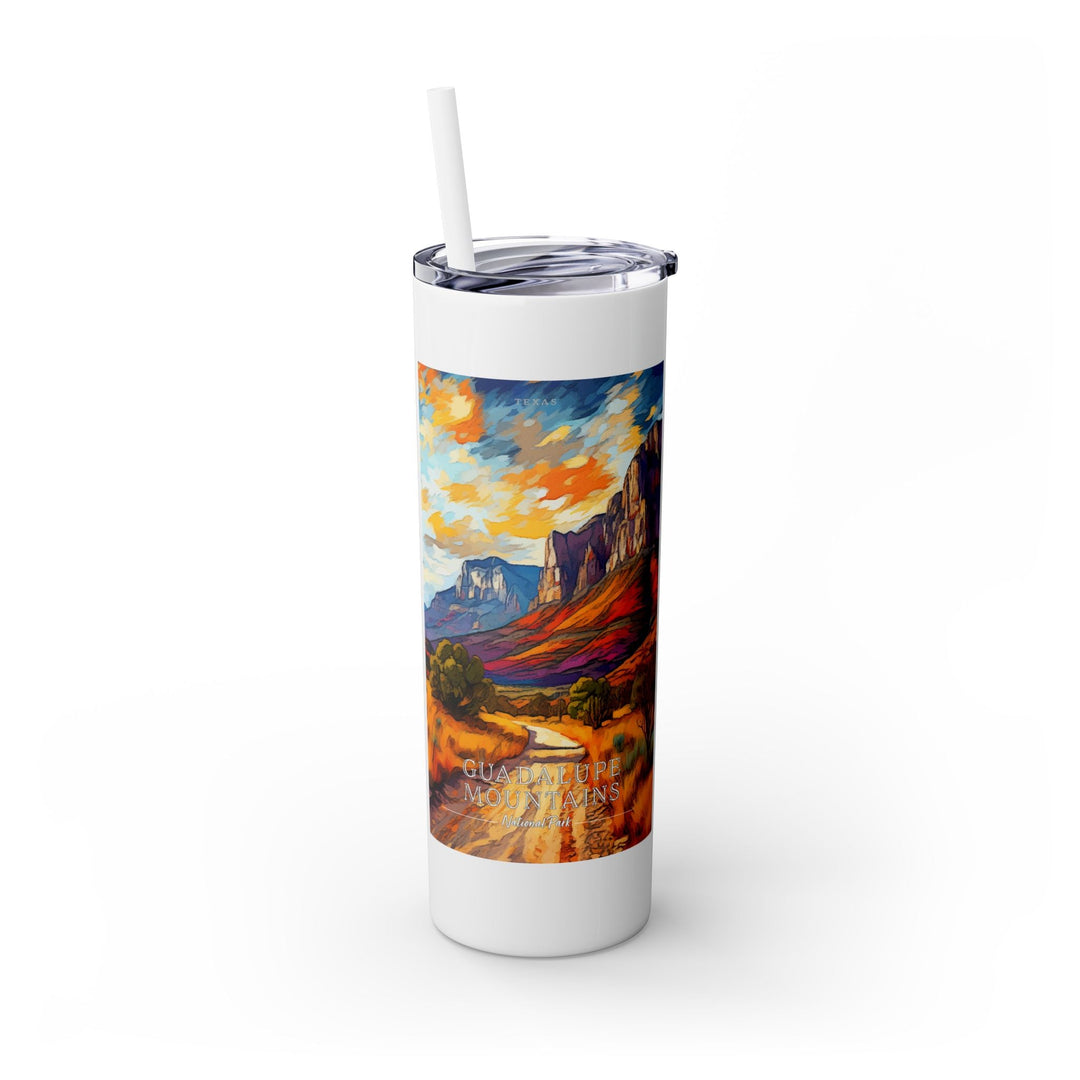 Guadalupe Mountains National Park Skinny Tumbler, 20oz - My Nature Book Adventures