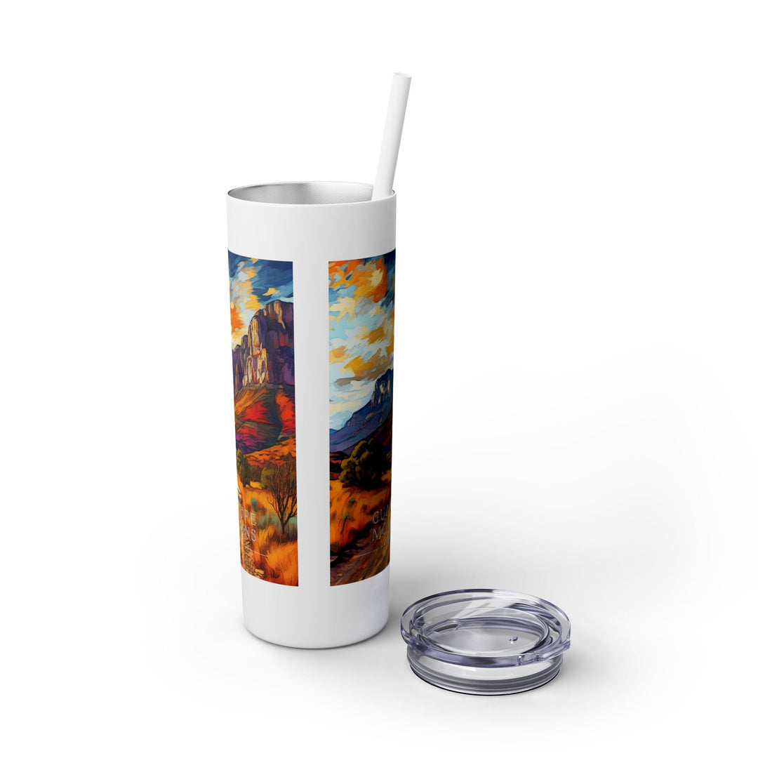 Guadalupe Mountains National Park Skinny Tumbler, 20oz - My Nature Book Adventures