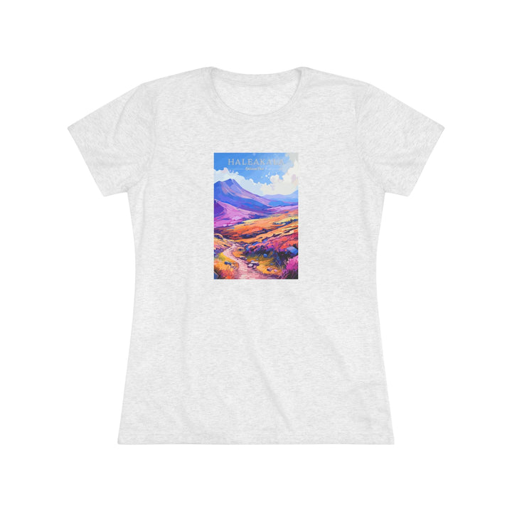 Haleakala National Park Women's Triblend Tee - My Nature Book Adventures