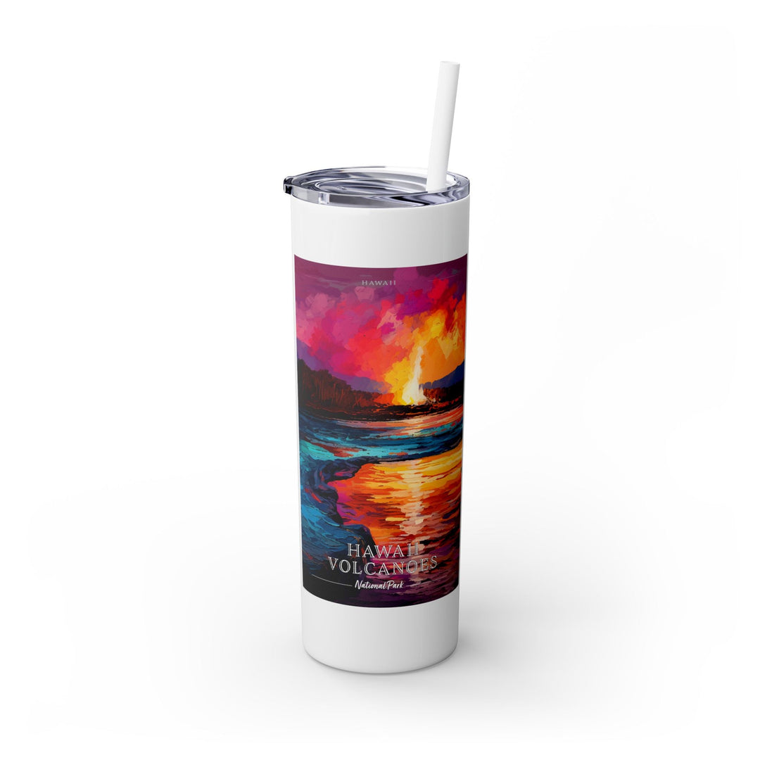 Hawaii Volcanoes National Park Skinny Tumbler, 20oz - My Nature Book Adventures