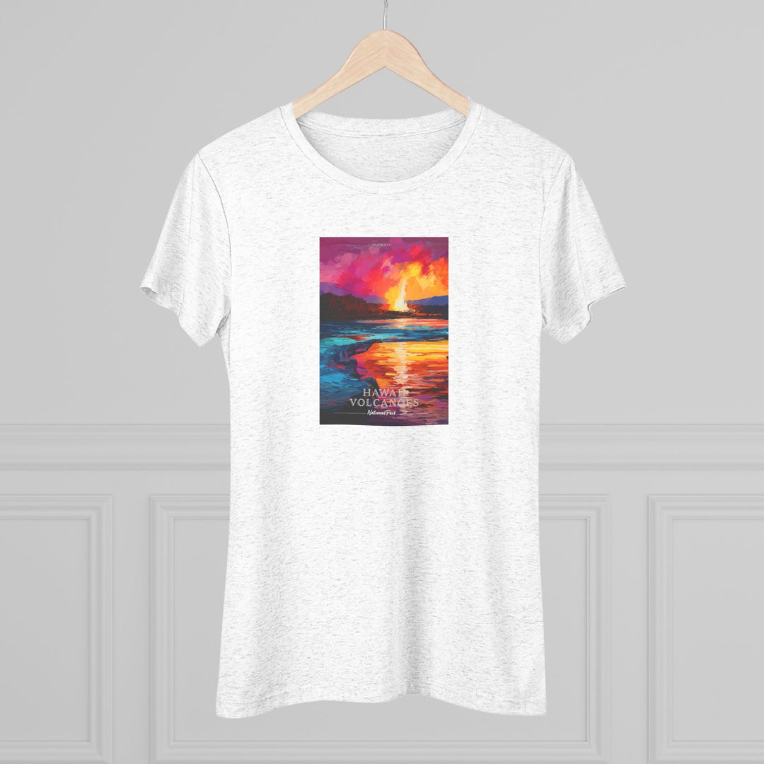 Hawaii Volcanoes National Park Women's Triblend Tee - My Nature Book Adventures