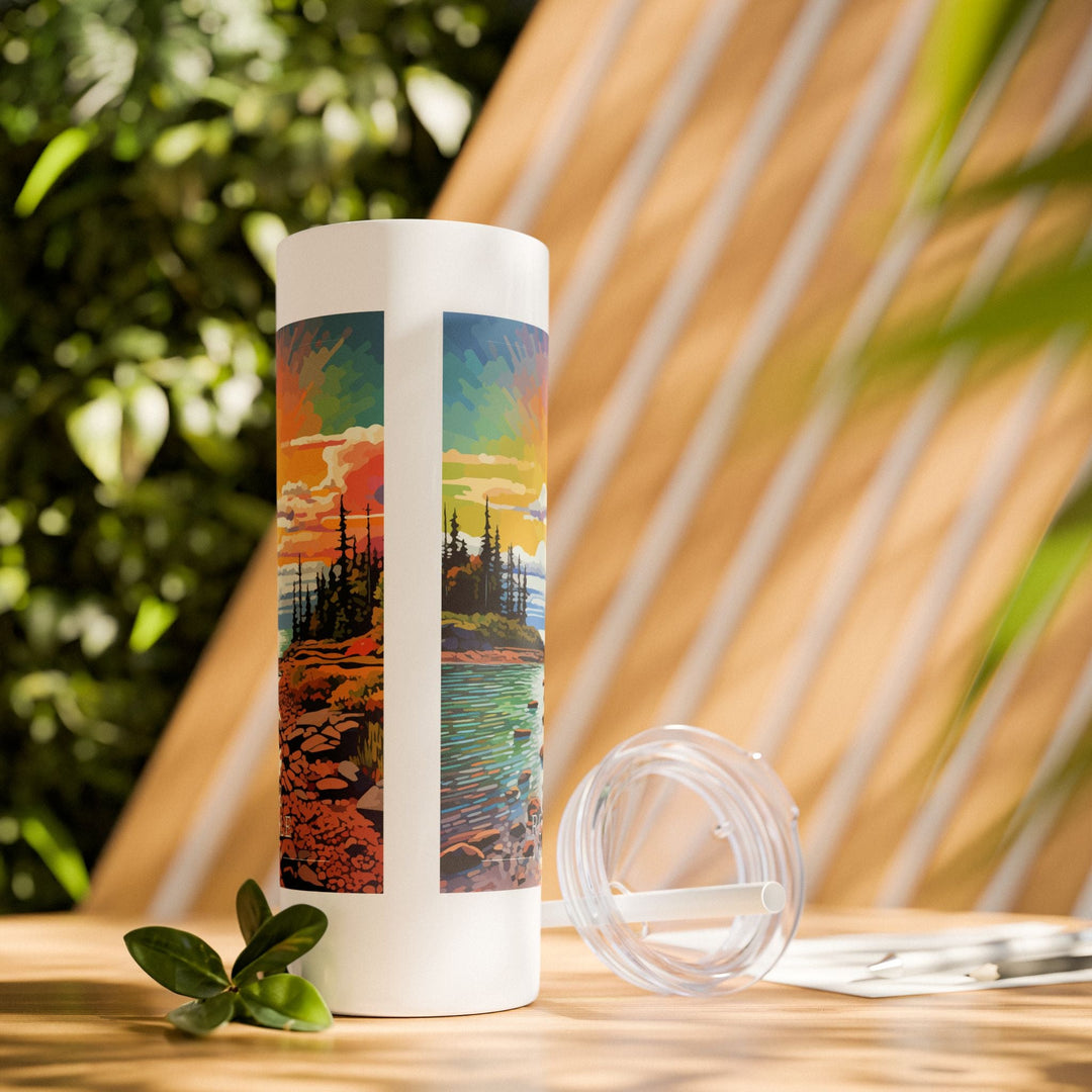 Isle Royale National Park Skinny Tumbler, 20oz - My Nature Book Adventures