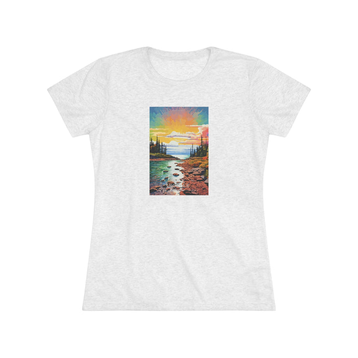 Isle Royale National Park Women's Triblend Tee - My Nature Book Adventures