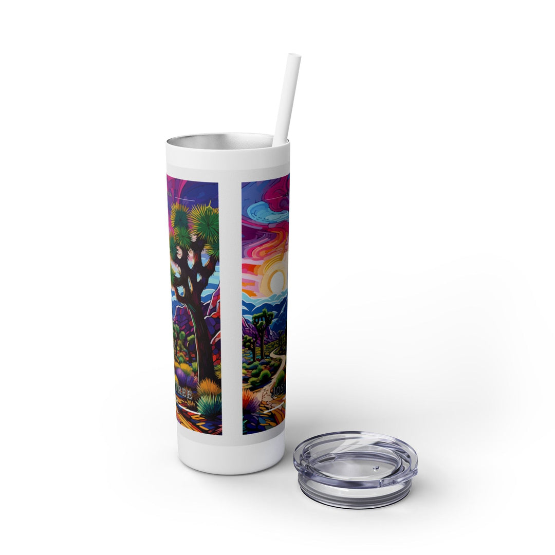 Joshua Tree Skinny Tumbler with Straw, 20oz - My Nature Book Adventures