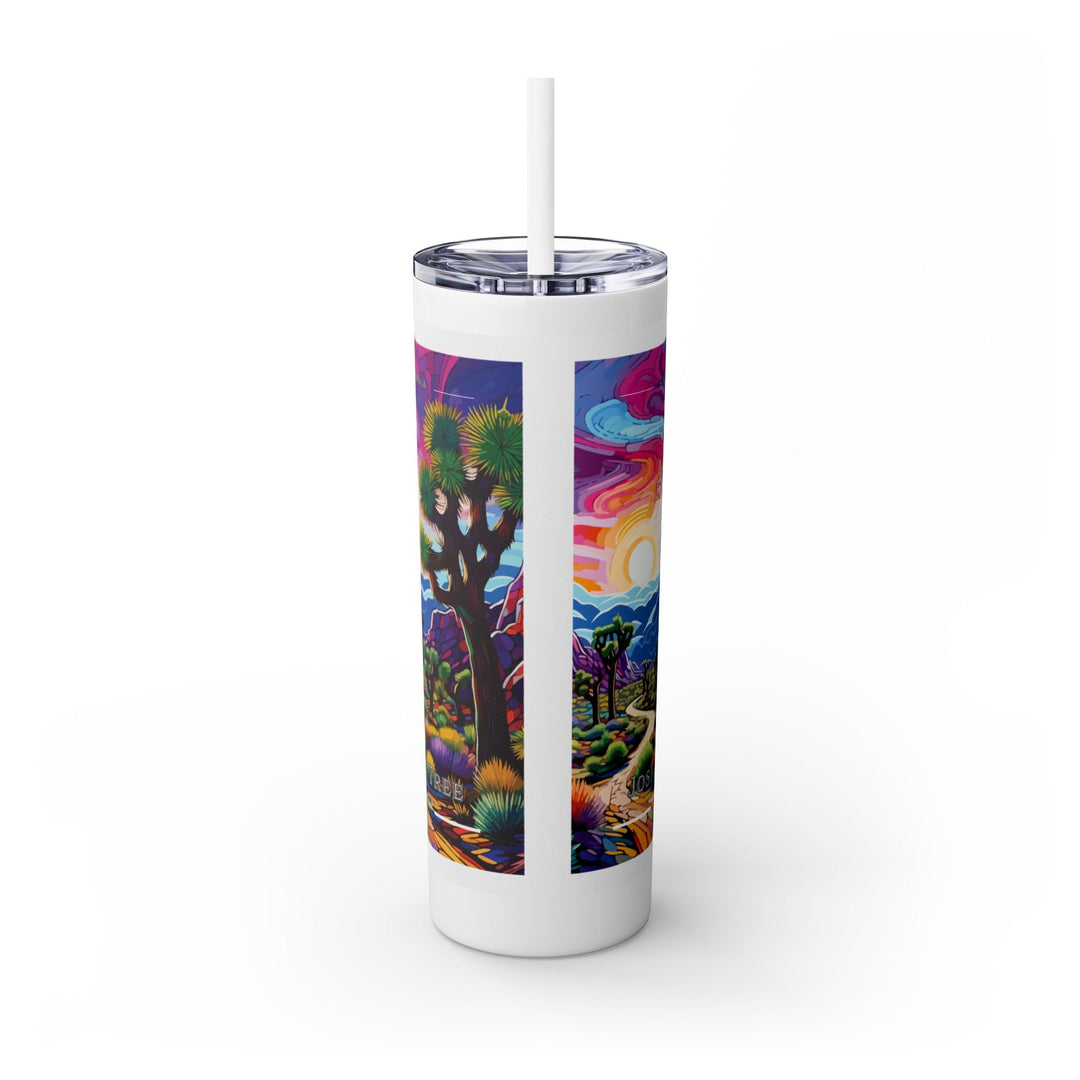 Joshua Tree Skinny Tumbler with Straw, 20oz - My Nature Book Adventures