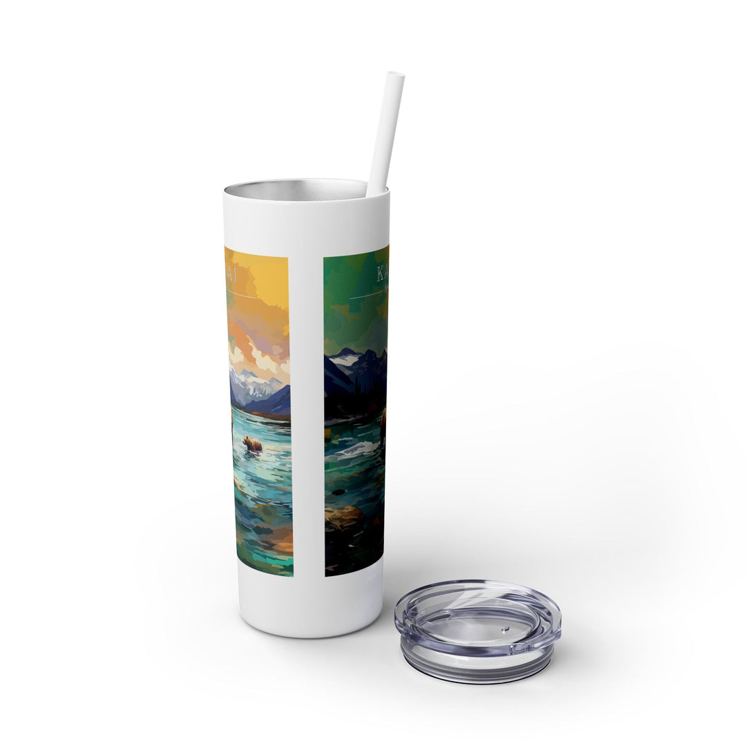 Katmai National Park Skinny Tumbler, 20oz - My Nature Book Adventures