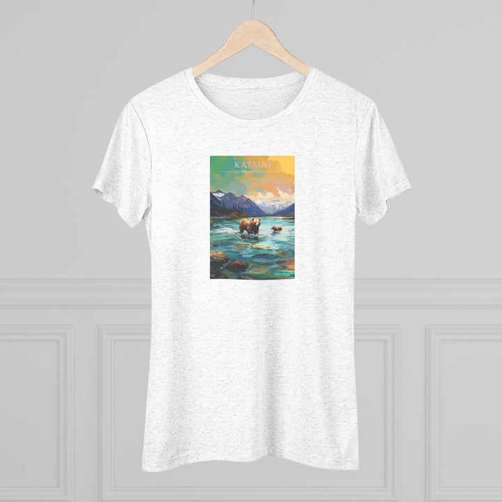 Katmai National Park Women's Triblend Tee - My Nature Book Adventures