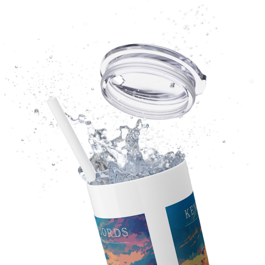 Kenai Fjords National Park Skinny Tumbler, 20oz - My Nature Book Adventures