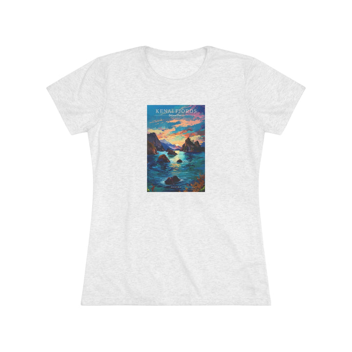 Kenai Fjords National Park Women's Triblend Tee - My Nature Book Adventures